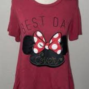 Disney Park Best Day Ever Minnie Top